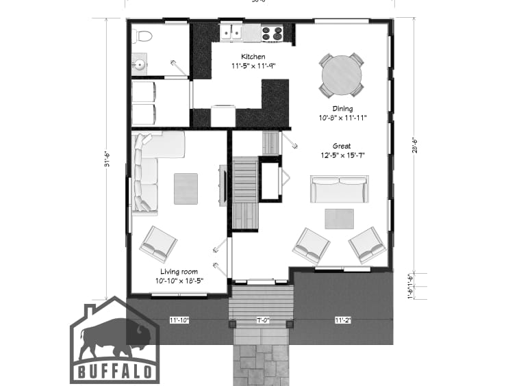 hawthorne modular floor plan 1st floor
