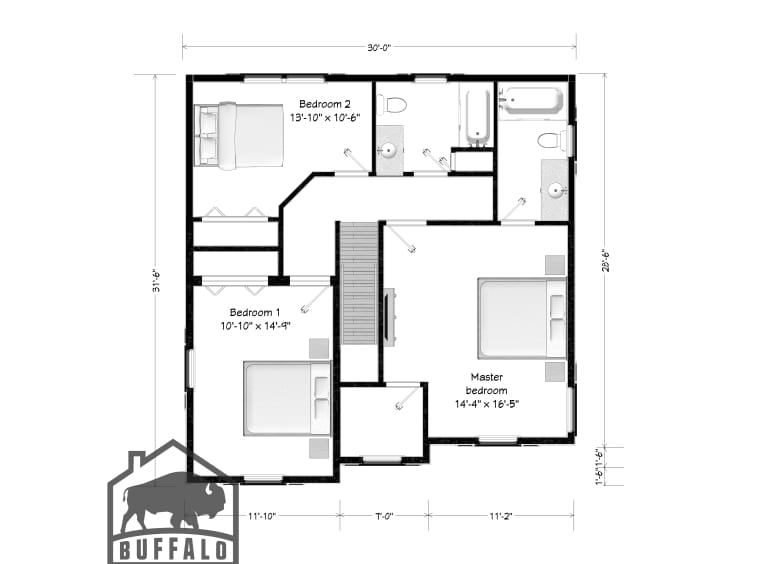 hawthorne modular floor plan 2nd floor
