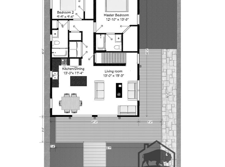 Bayshore chalet 1st floor plan