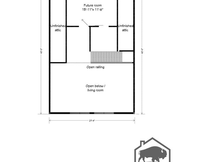 Bayshore chalet attic plan