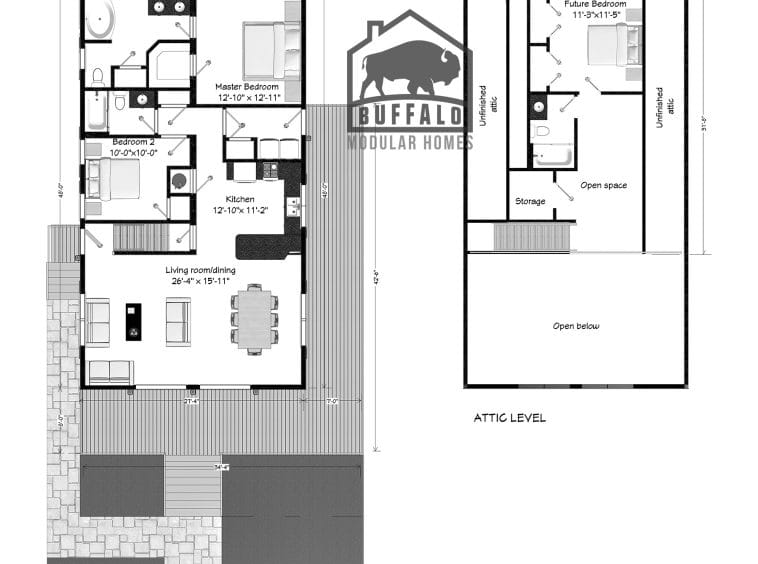 Bayview chalet floor plan